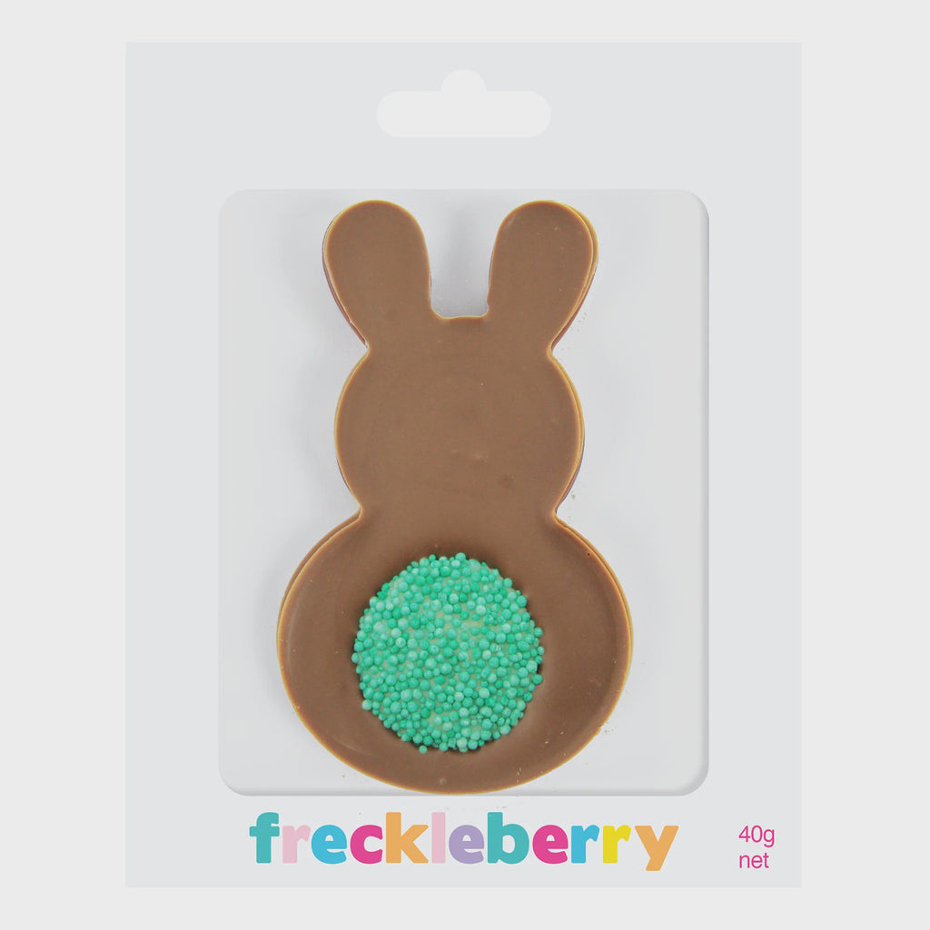 Milk Chocolate Bunny Blue Freckle Tail