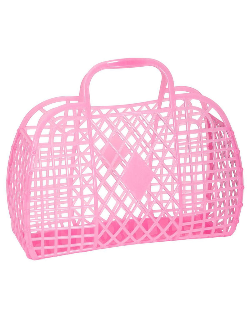 Retro Basket Bubblegum Pink Large