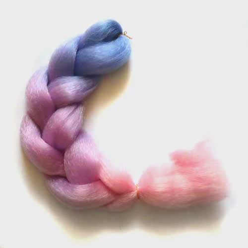 Ponytail Wavy Extension-Purple/Pink