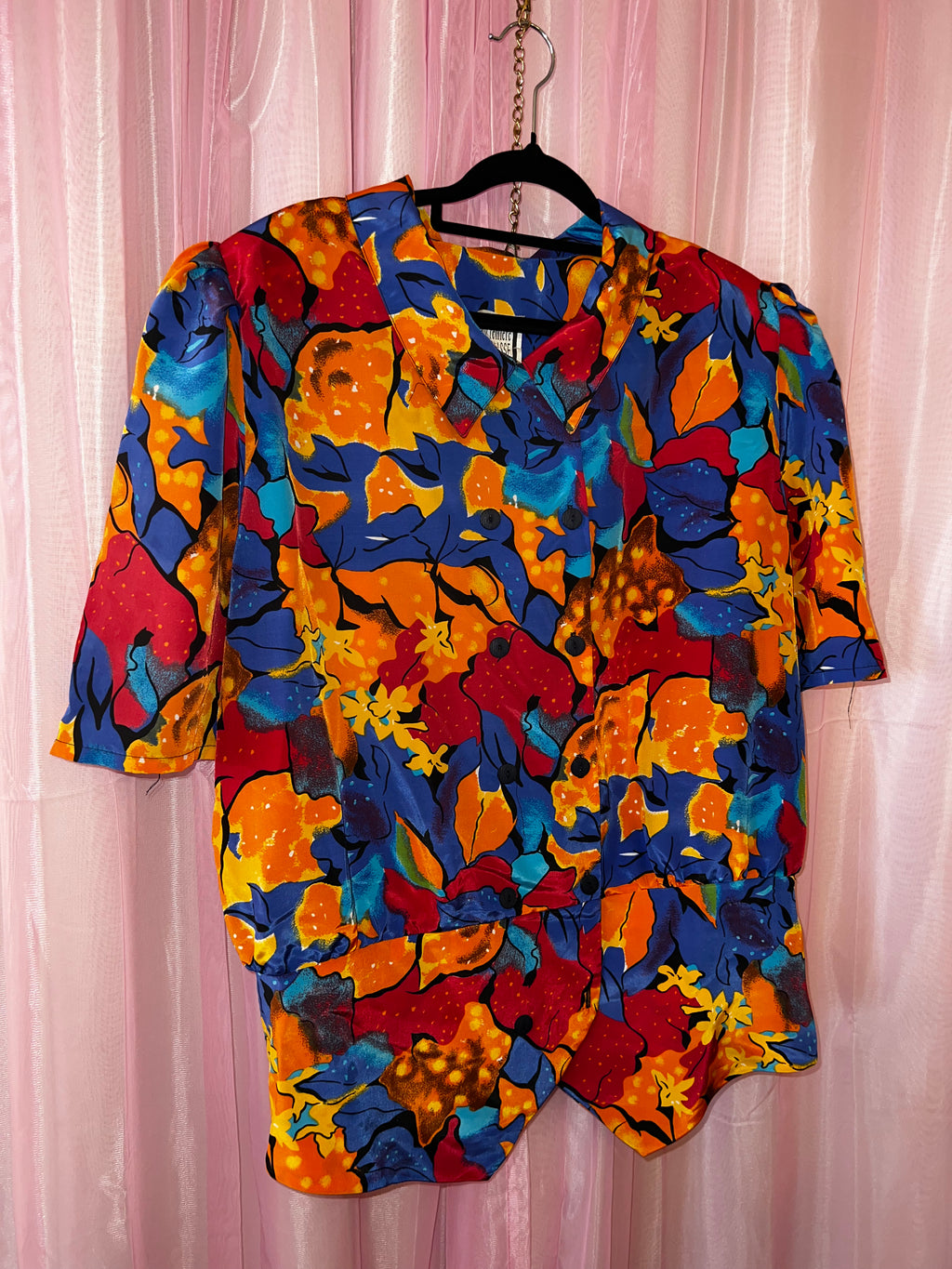 Vintage Eighties Double Breasted Blouse