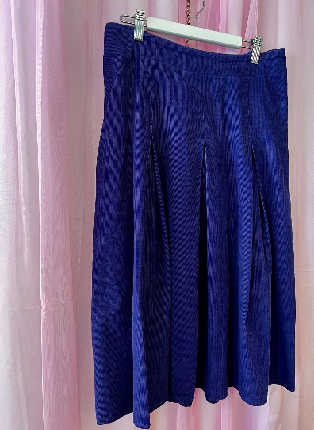 Vintage Corduroy Purple Skirt