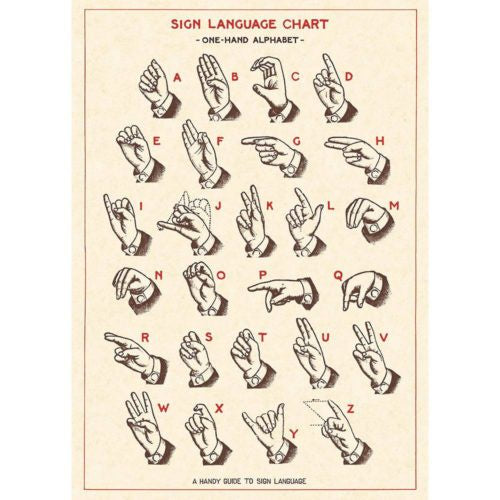 Sign Language Print