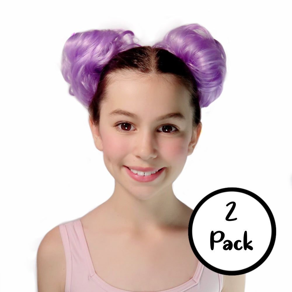 Hair Puffs 2pk Purple