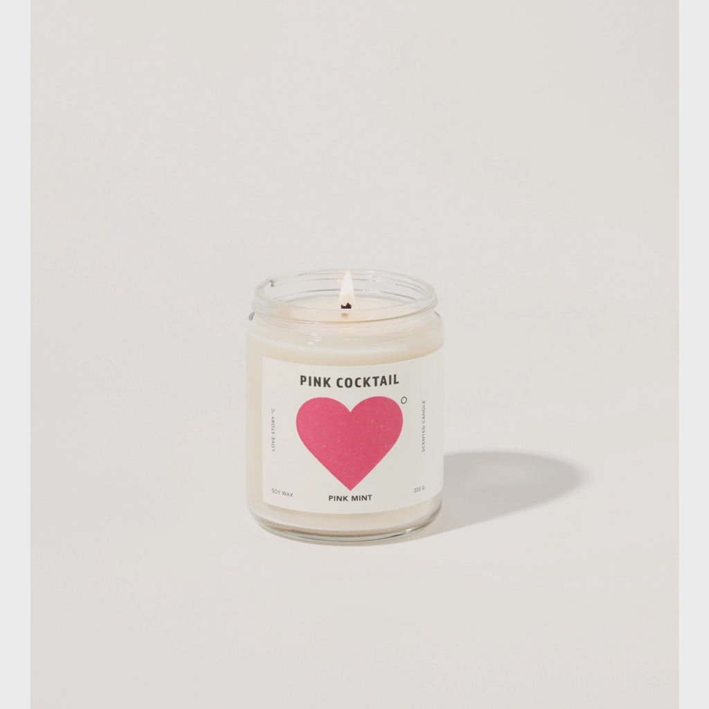 Pink Mint Pink Cocktail Candle