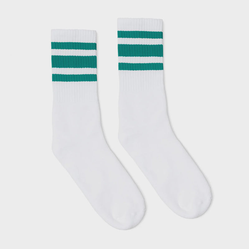 Socco Socks Black and Green Stripe
