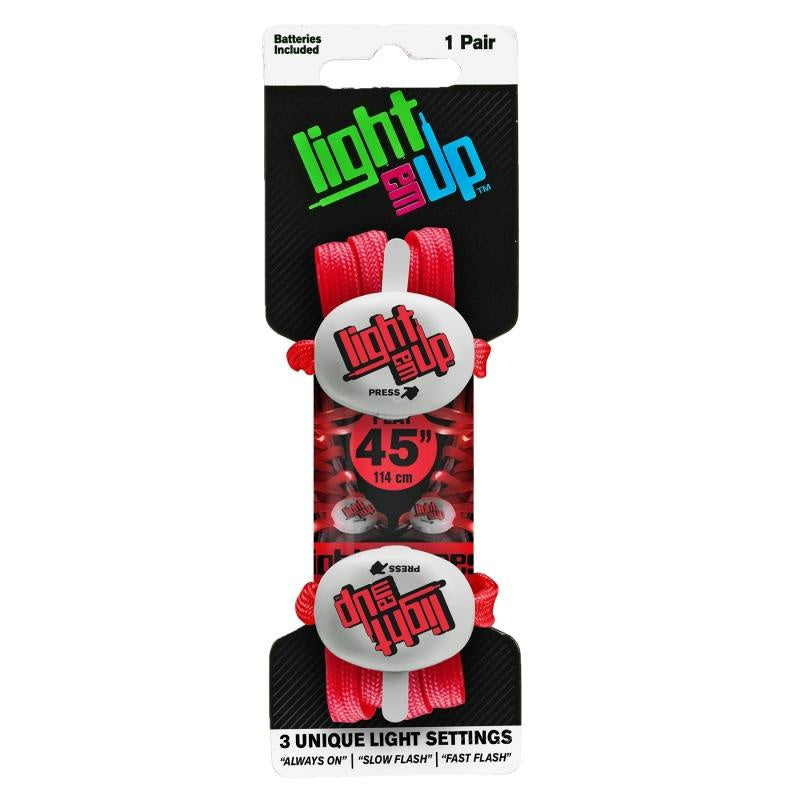 Light Up Laces - 45" Red