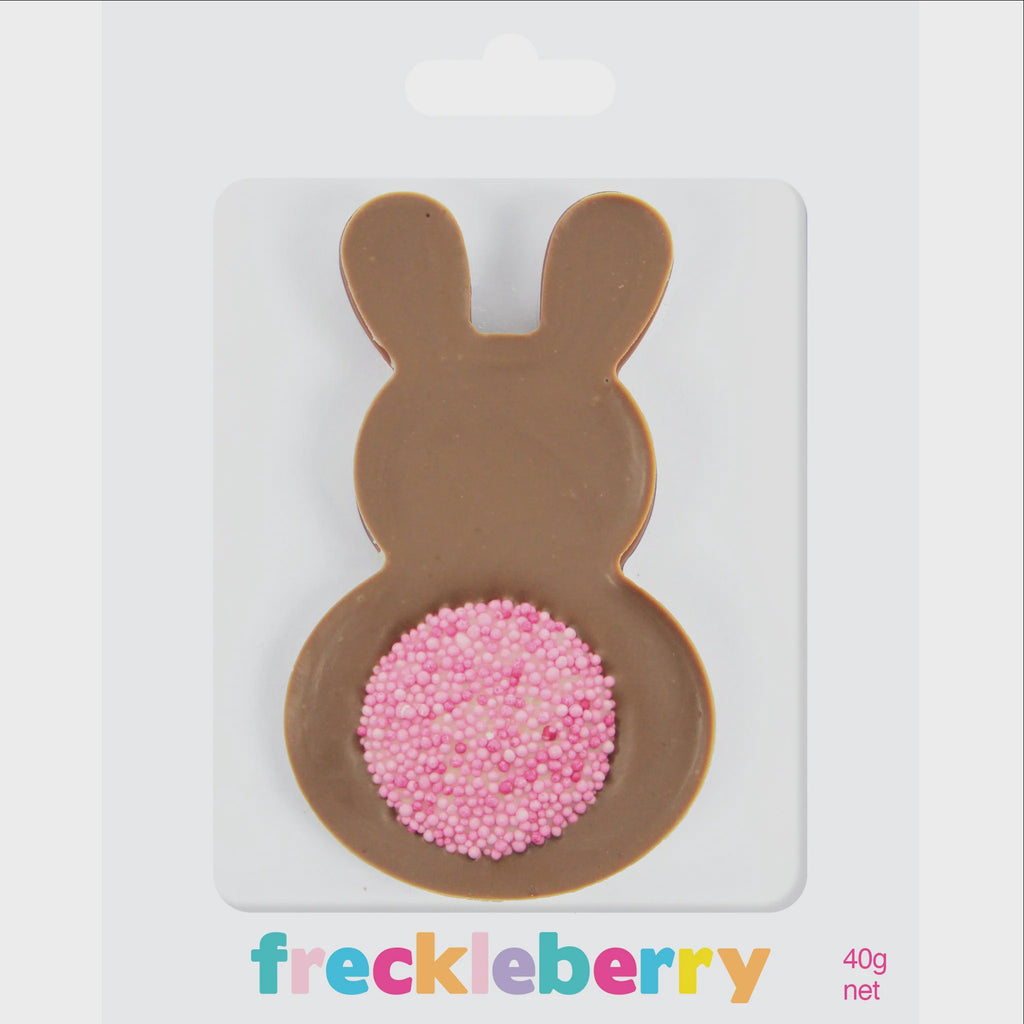 Milk Chocolate Bunny Pink Freckle Tail