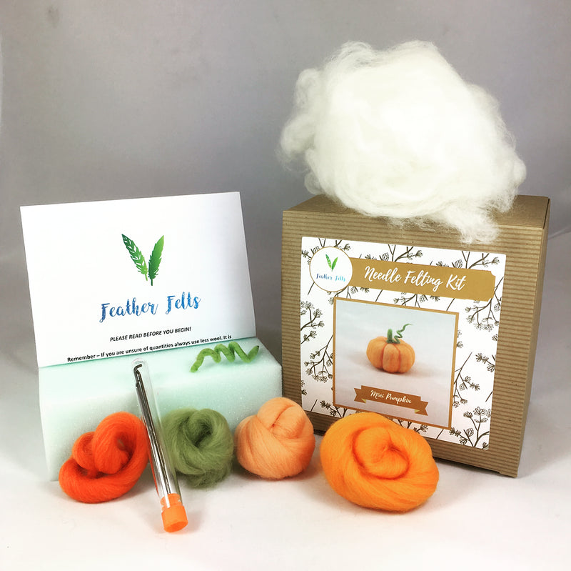 Needle Felting Kit-Mini Pumpkin