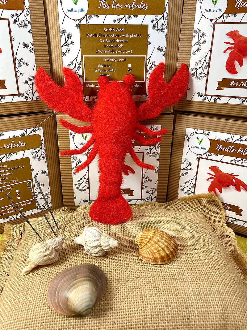 Needle Felting Kit-Red Lobster