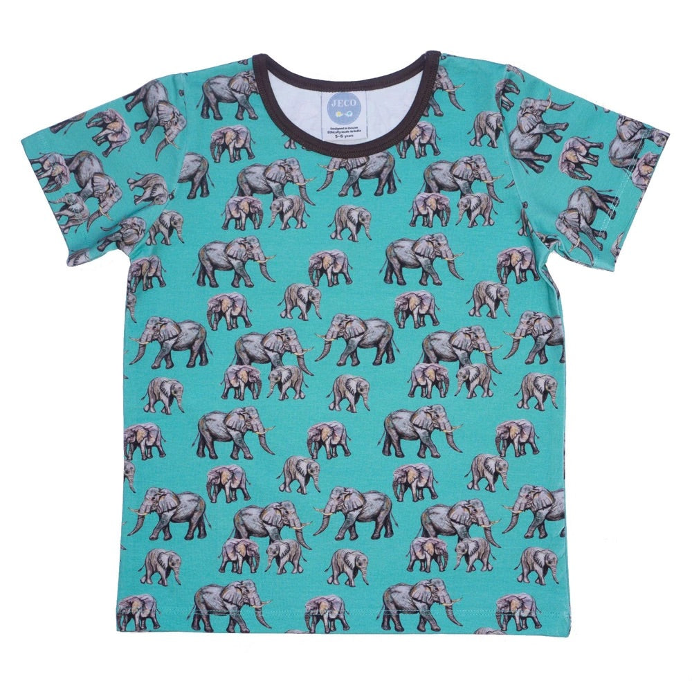 Aqua Elephant Tshirt