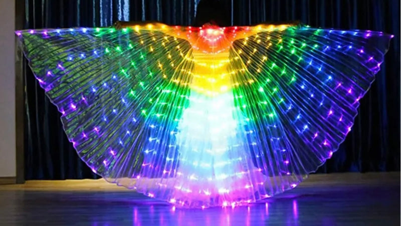 LED Light Up Wings Sm. Rainbow