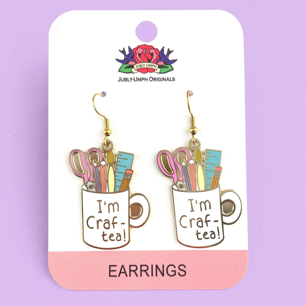 I'm Craf-Tea Earrings